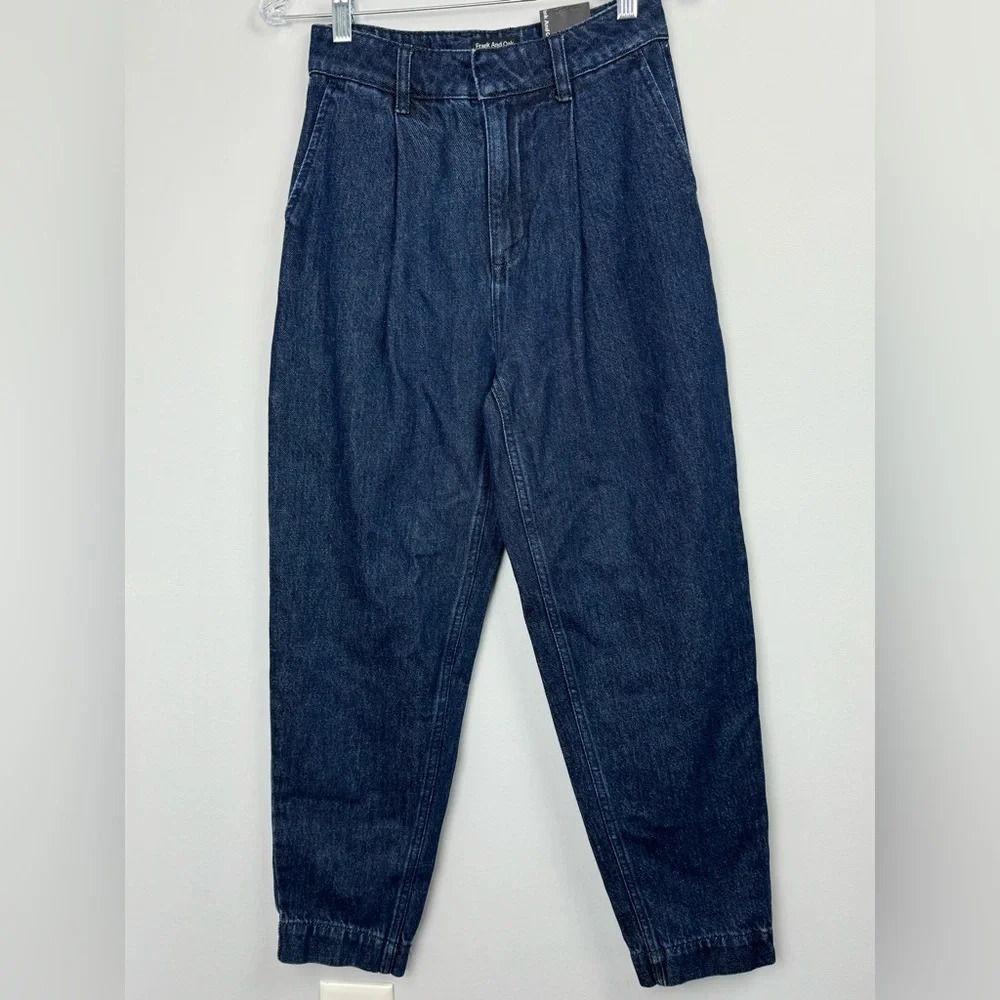 NWT Frank and Oak Amelia Coupe Vintage fit High rise ankle jeans size 24